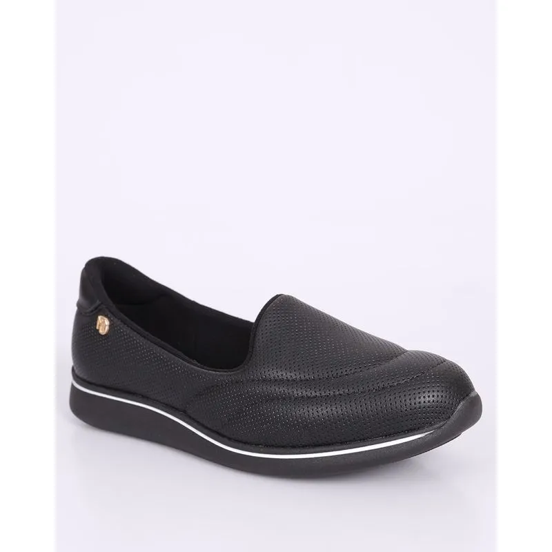 Tênis Feminino Modare Slip On com Microfuros Ultra Conforto Preto 38