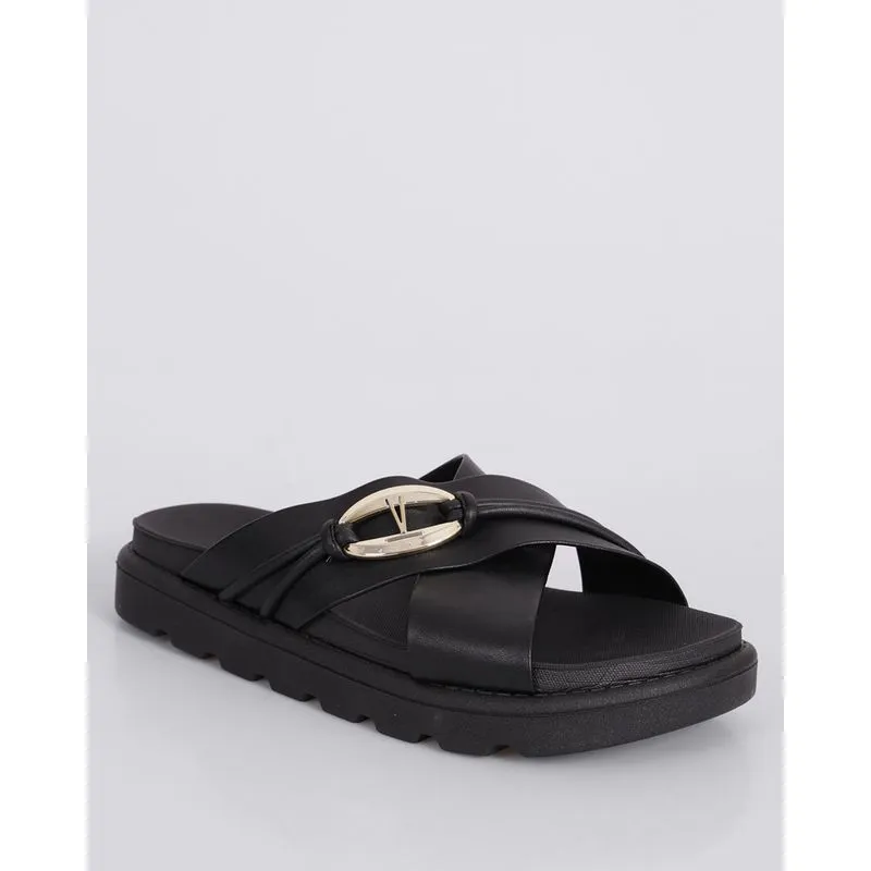 Sandália Feminina Flatform Vizzano Preta 40