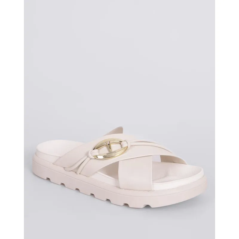 Sandália Feminina Flatform Vizzano Off White 39