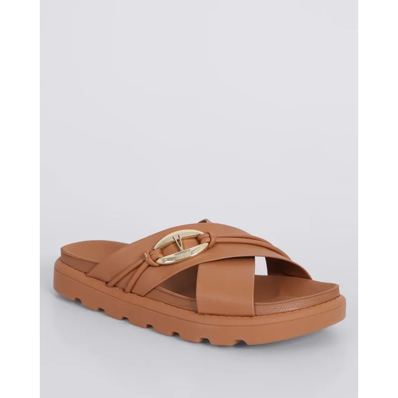 Sandália Feminina Flatform Vizzano Marrom 38