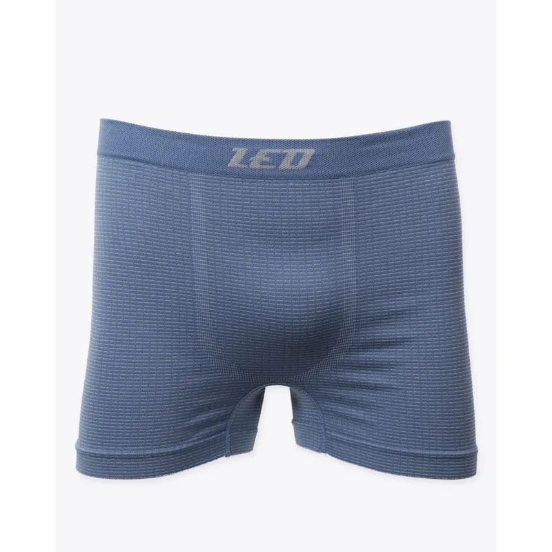 Cueca Boxer de Poliamida Listrada Azul P