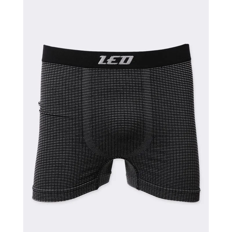 Cueca Boxer de Poliamida Listrada Preta M