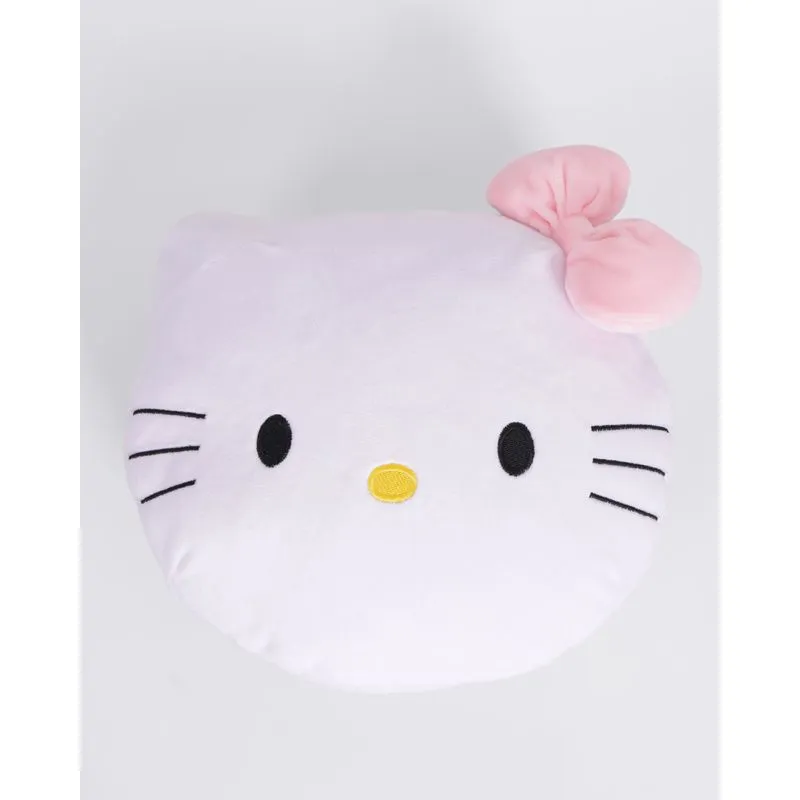 Almofada Infantil Formato Hello Kitty 34cm x 38cm Branca UN