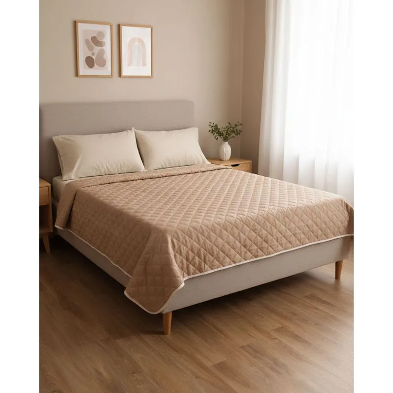 Colcha Queen 240cm X 250cm Andreza Matelada Bege UN