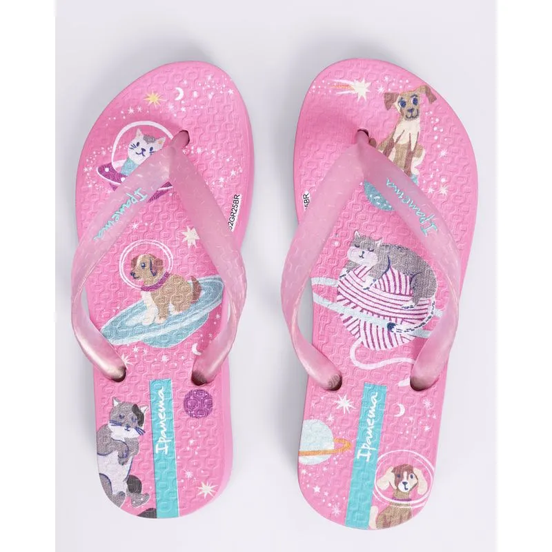 Chinelo Ipanema Infantil Temas Infantil Rosa 29/30