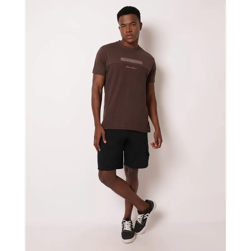 Bermuda Masculina Reta Moletinho Cargo Preta P