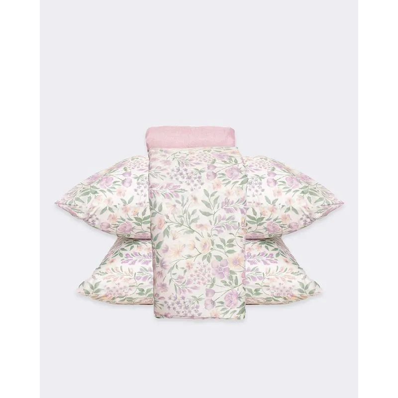 Jogo de Cama Queen 4 Peças Andreza Estampado Azul UN