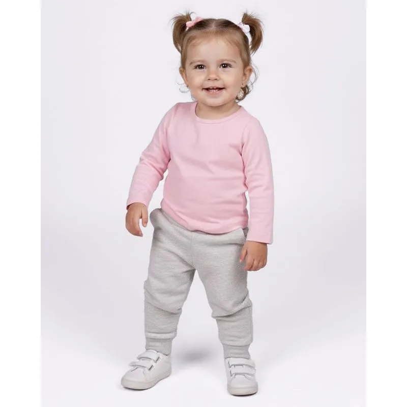 Blusa Bebê Básica Manga Longa Rosa 2