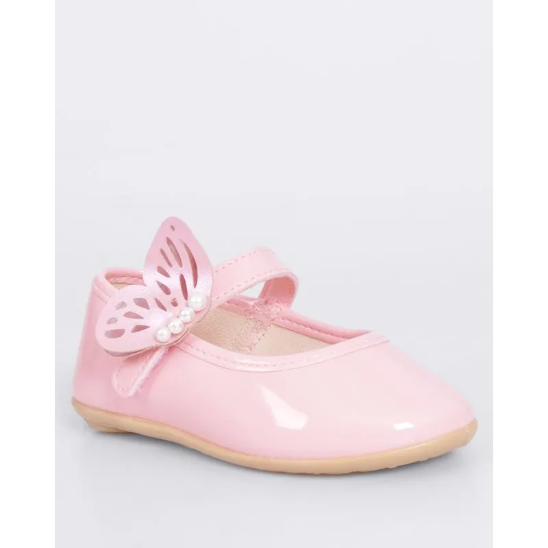 Sapatilha Bebê Pimpolho Aplicação Borboleta Rosa 26
