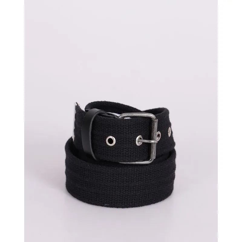Cinto Masculino Lona com Fivela Preto UN