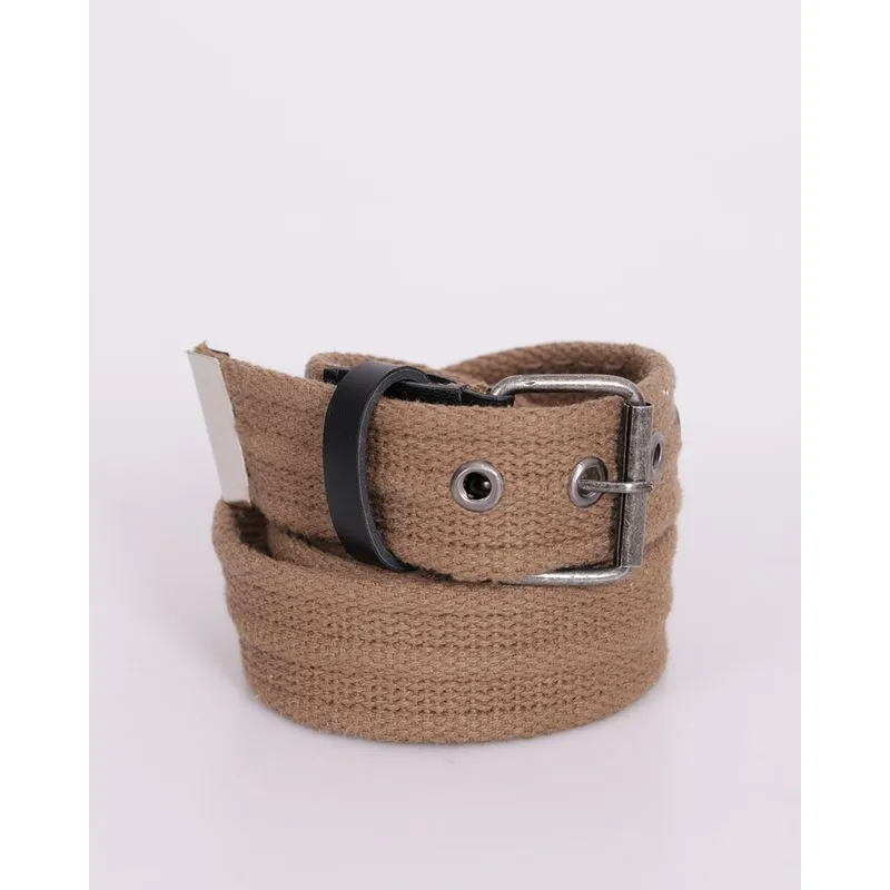 Cinto Masculino Lona com Fivela Marrom UN