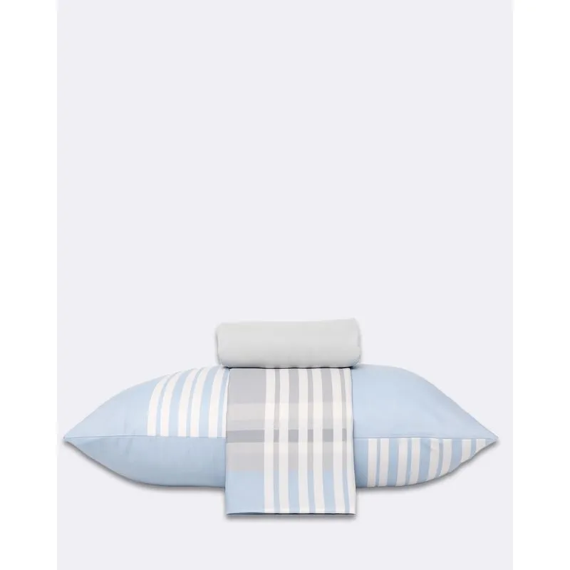 Jogo de Cama Solteiro Arte & Cazza 3 Peças Estampado Azul UN