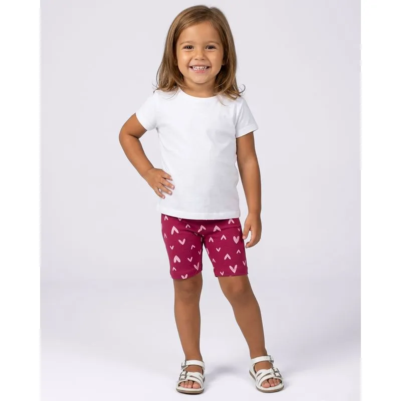 Bermuda Bebê Ciclista Estampas Sortidas Rosa 1