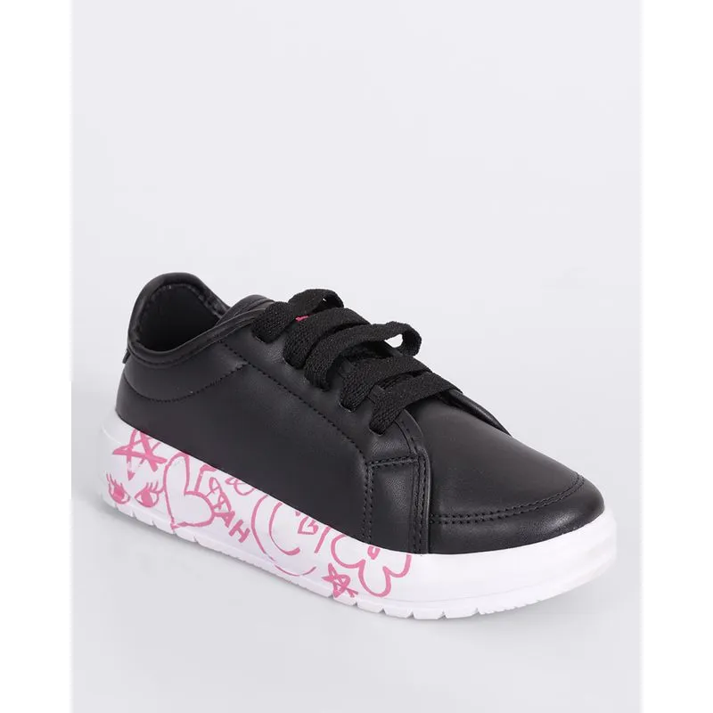 Tênis Infantil Casual com Grafite Preto 29