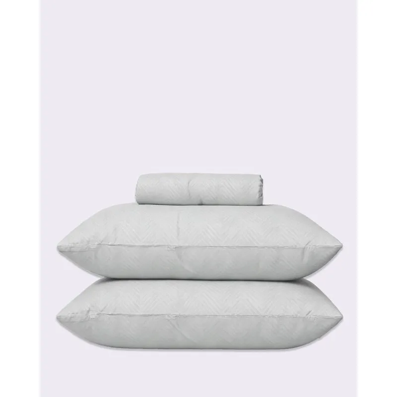 Jogo de Cama King Olinda 3 Peças Jacquard Acetinado Cinza UN