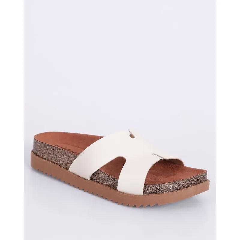 Sandalia Slide Feminina Moleca Branca 34