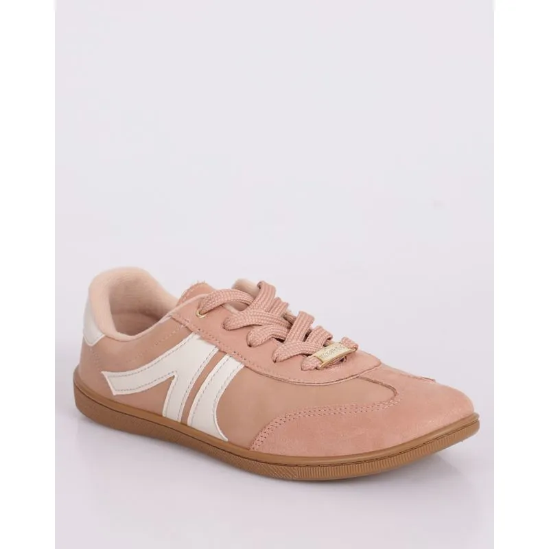 Tênis Feminino Moleca com Recortes Bege 37