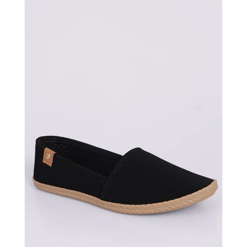 Tênis Feminino Moleca Slip On Microperfurado Preto 39