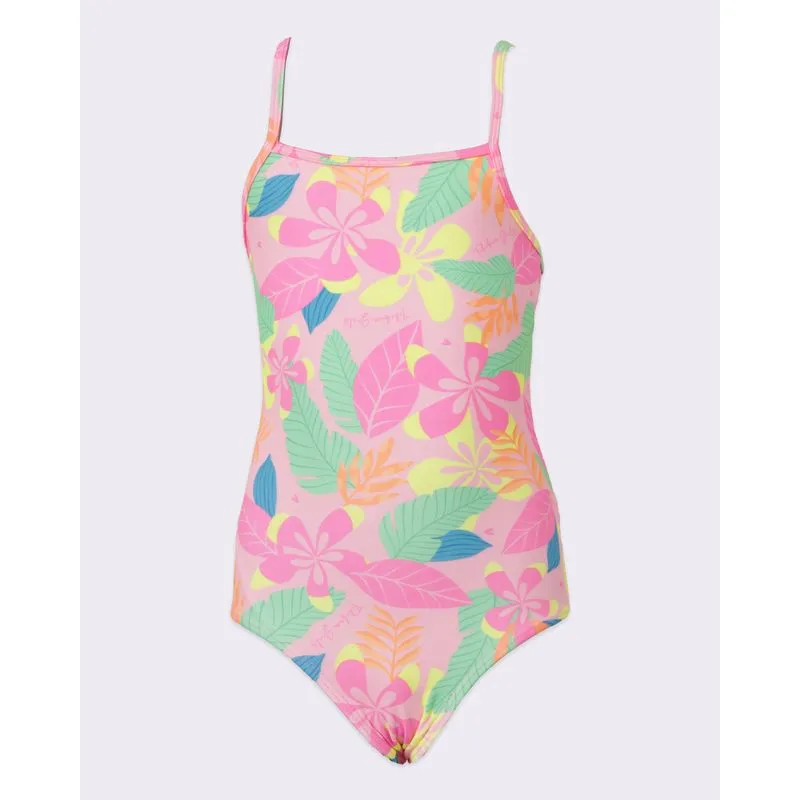 Maiô Infantil De Alcinha Estampado Proteção UV50+ Rosa 6