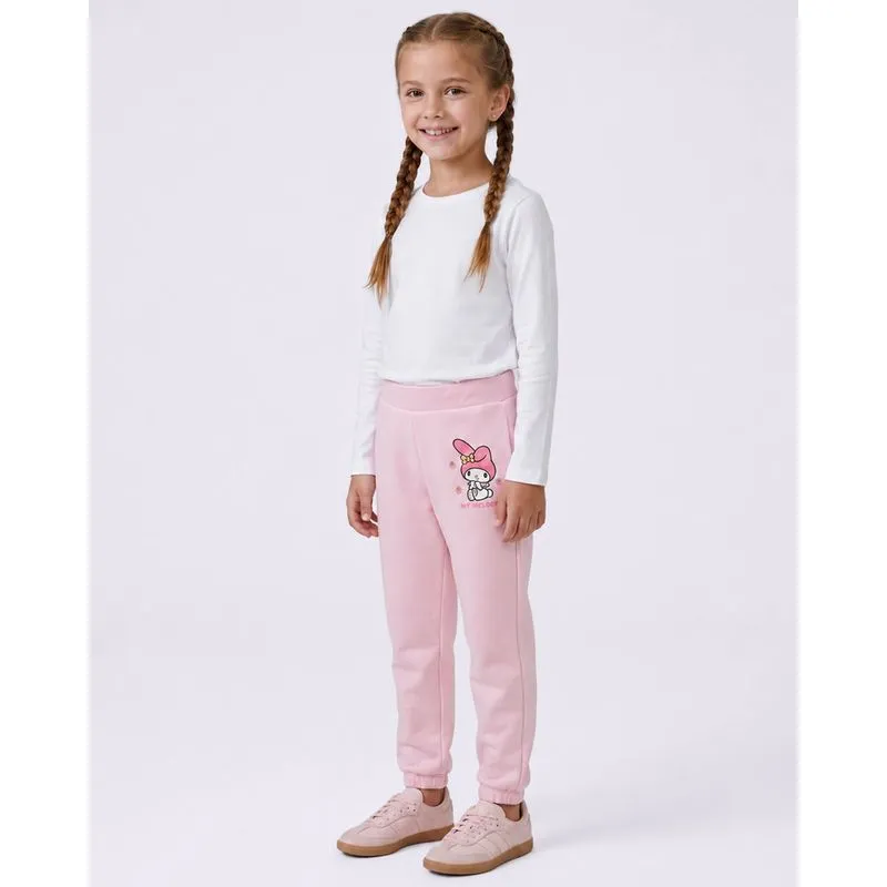 Calça Moletom Infantil Algodão My Melody Rosa 12