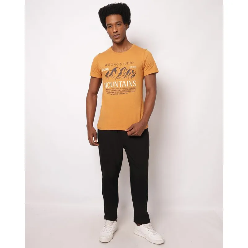 Calça Masculina Jogger com Cordão e Recortes Preta 48