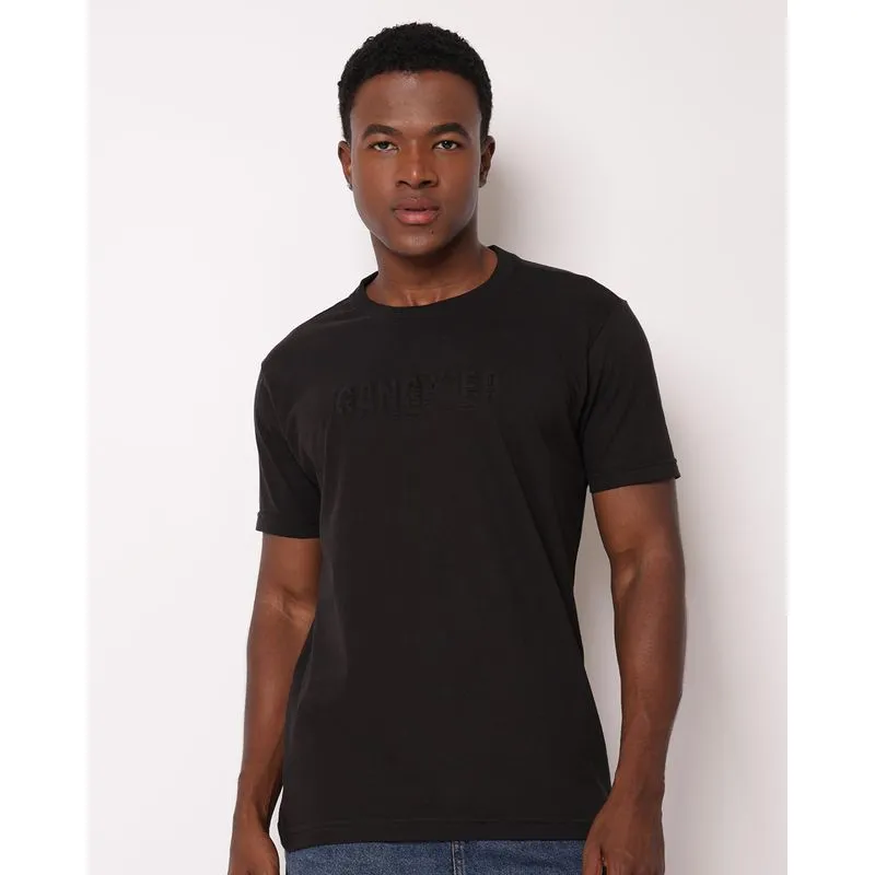 Camiseta Masculina Gangster Algodão com Estampa Preta P