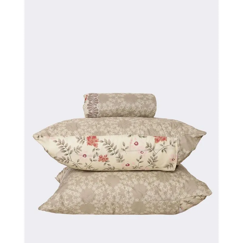 Kit Colcha Casal 3 Peças Arte & Cazza Estampada Verde UN