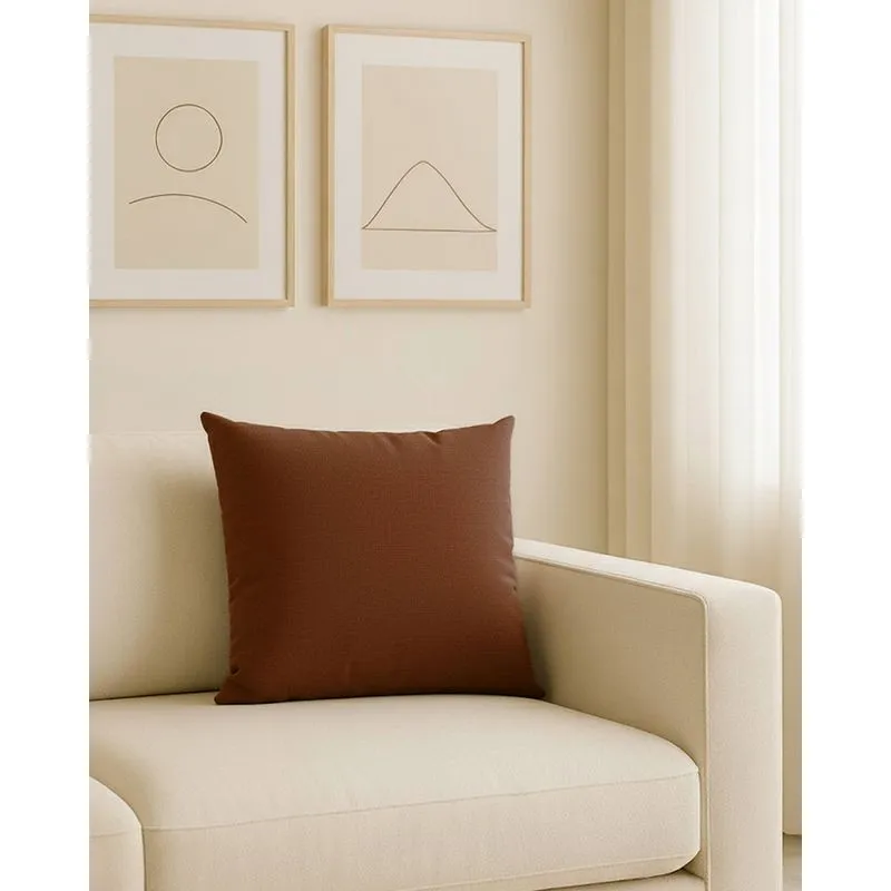 Almofada Suede 40cm x 40cm Arte & Cazza Marrom UN
