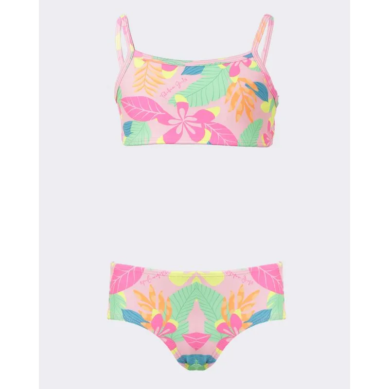 Conjunto Biquíni Infantil Estampado Rosa 6