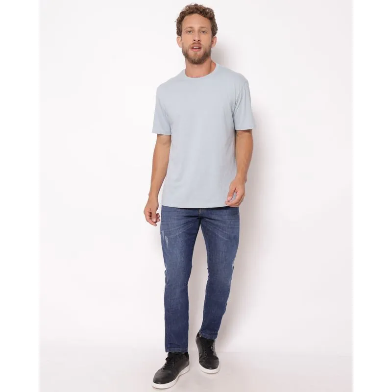 Calça Jeans Masculina Slim Azul 36