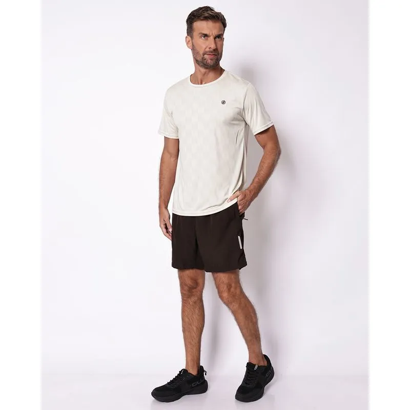 Bermuda Masculina FItter com Ziper Marrom PP