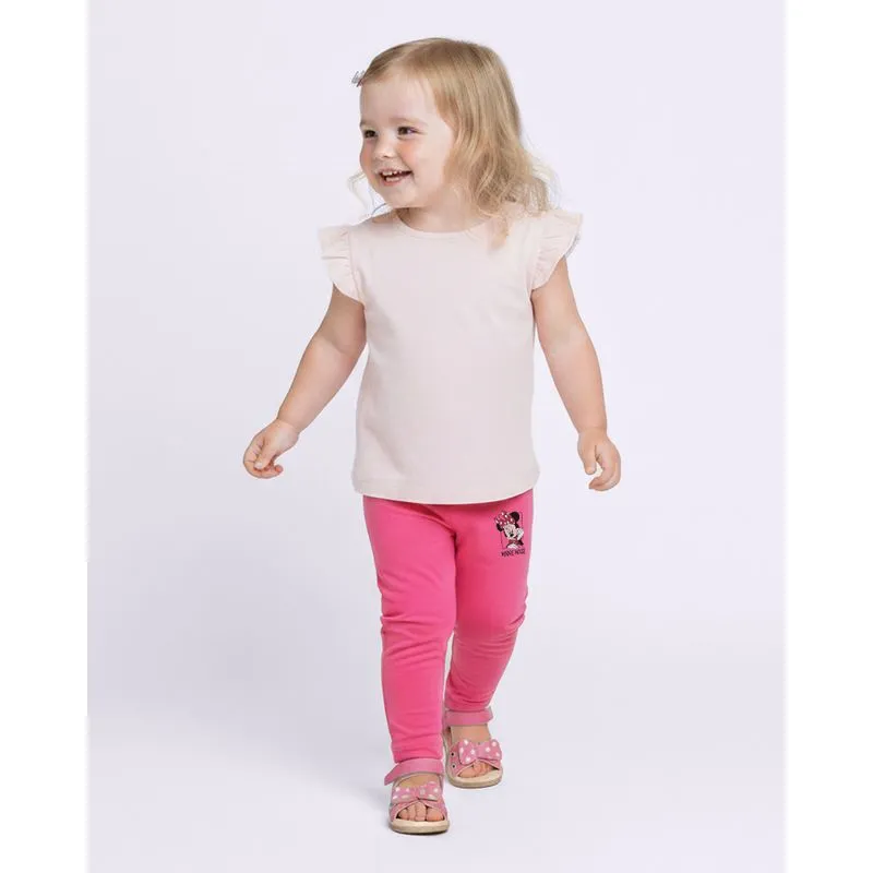 Calça Bebê Legging Disney Minnie Rosa 1