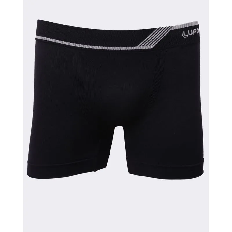 Cueca Masculina Boxer Sem Costura Lupo Preta P
