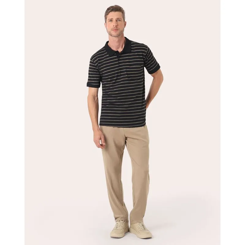 Calça Social Masculina com Bolsos Bege G