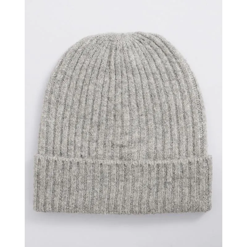 Gorro Unisex Canelado Cinza UN