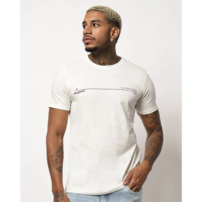 Camiseta Masculina Algodão com Estampa Off White M