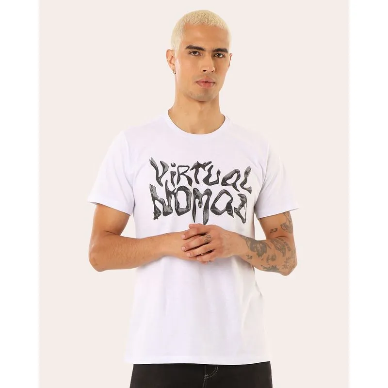 Camiseta Masculina Algodão Virtual Nomad Branca M