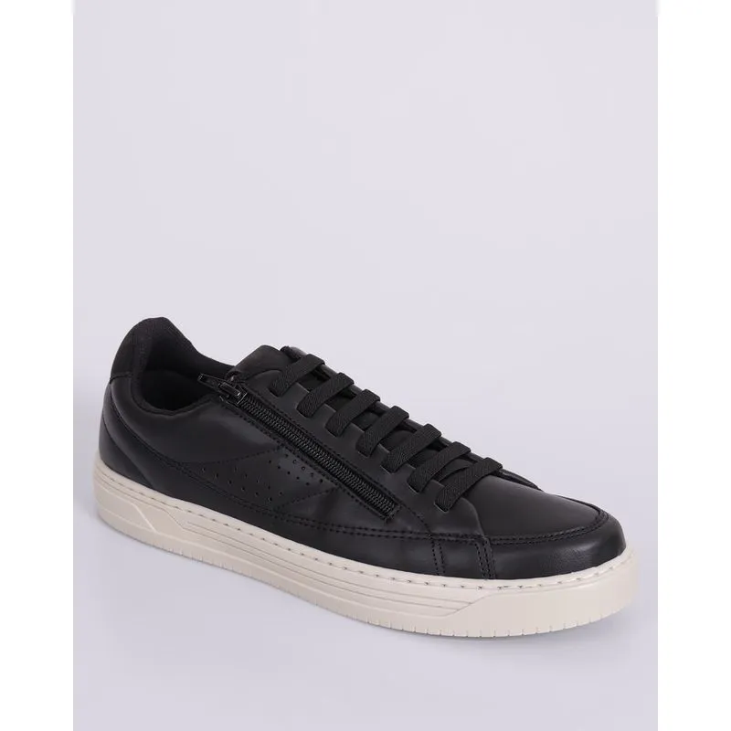 Sapatênis Masculino Casual com Zíper Preto 39