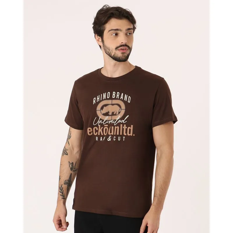 Camiseta Masculina Ecko Unlimited Algodão Marrom G