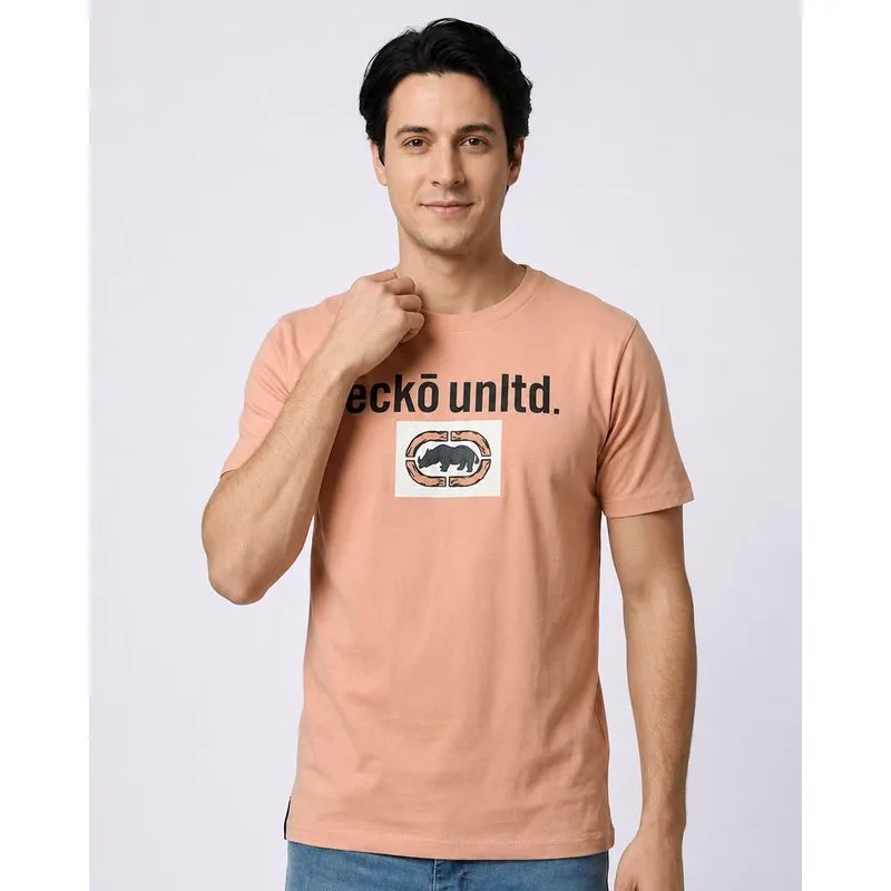 Camiseta Masculina Ecko Algodão Manga Curta Rosa GG