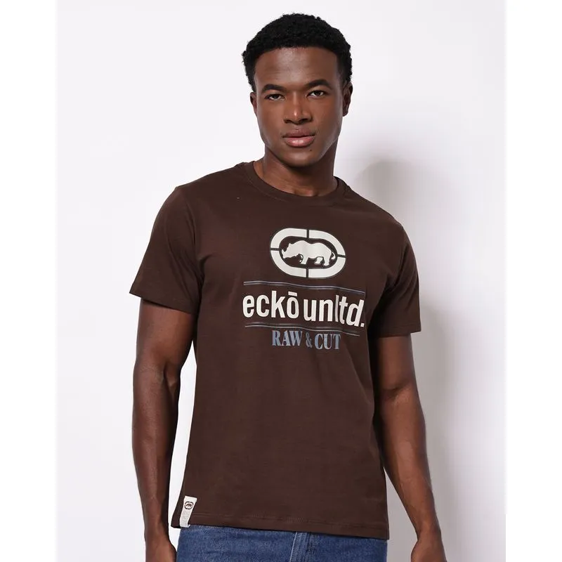 Camiseta Masculina Ecko Unltd Algodão Estampa Marrom M