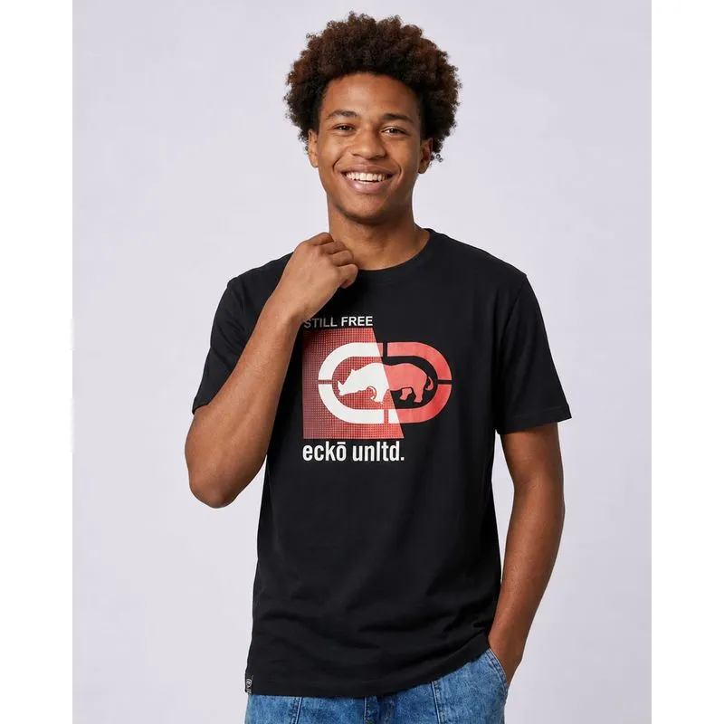 Camiseta Masculina Ecko Unltd Algodão Manga Curta Preta P