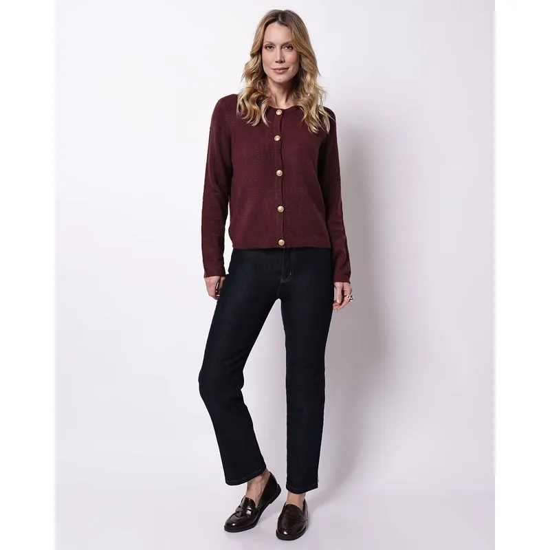 Calça Jeans Feminina Reta Preta 54