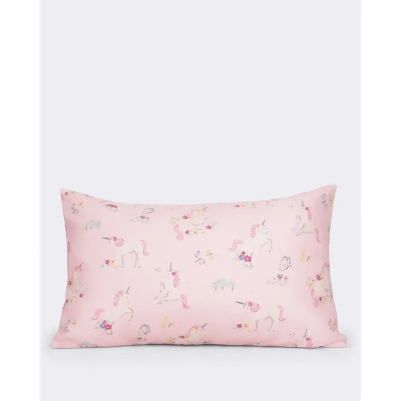 Fronha Avulsa Infantil Arte & Cazza 50cm x 70cm Estampa Unicórnio Rosa UN
