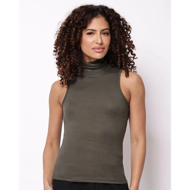 Regata Feminina Ribana Gola Alta Verde G