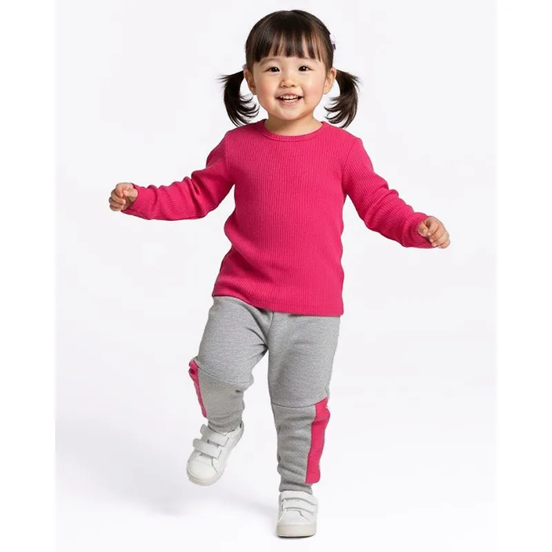 Calça Moletom Bebê Peluciada Jogger Cinza 3