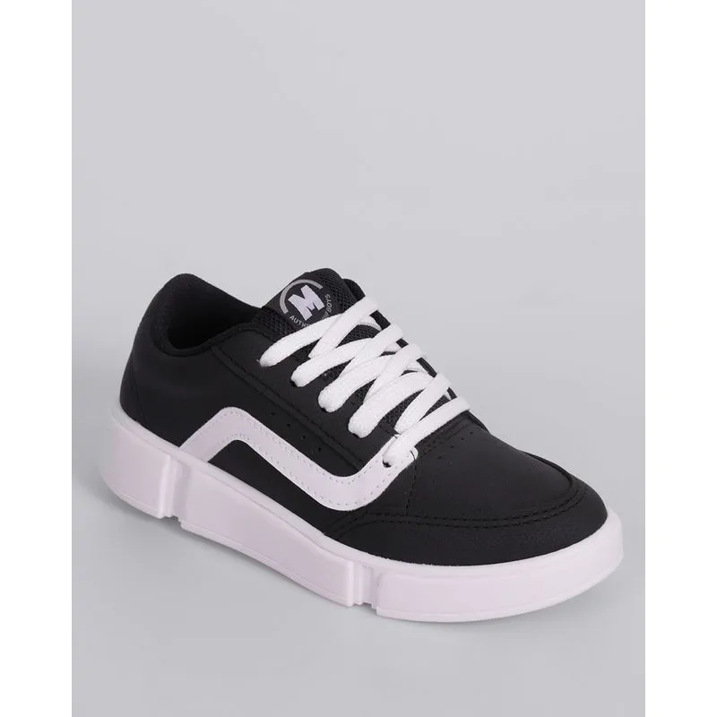 Tênis Infantil Casual Molekinho com Recorte Lateral Preto 30