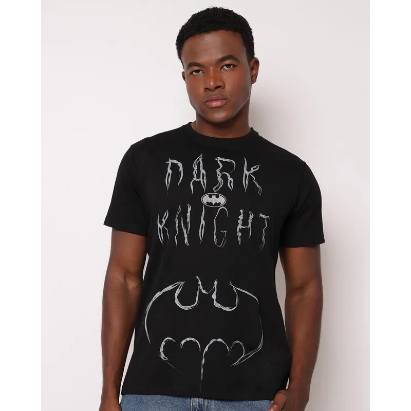Camiseta Masculina Algodão Estampa Batman Preta M