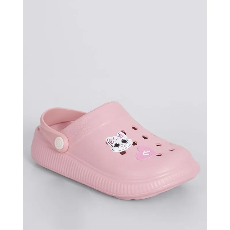 Sandália Infantil Babuche Molekinha com Aplicação Gatinho Rosa 31/32