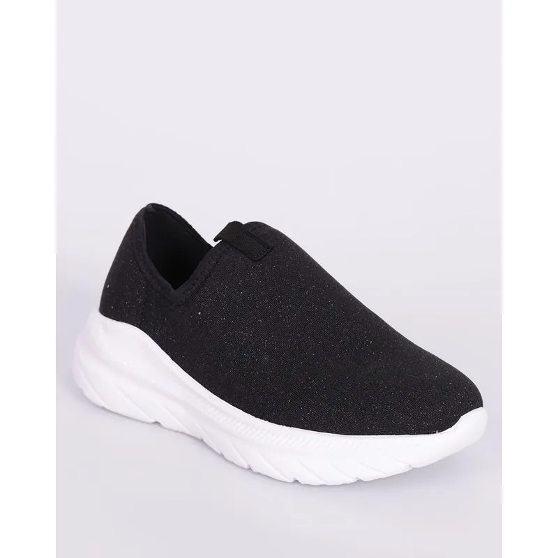 Tênis Infantil Slip On Molekinha Glitter Preto 36